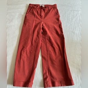 Red clay Everlane pants cropped r